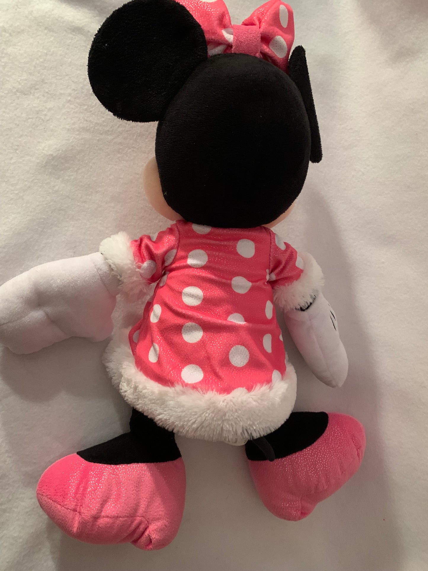 Weighted stuffed animal, Minnie Mouse with 4 lbs, AUTISM SENSORY TOY, washable plush buddy