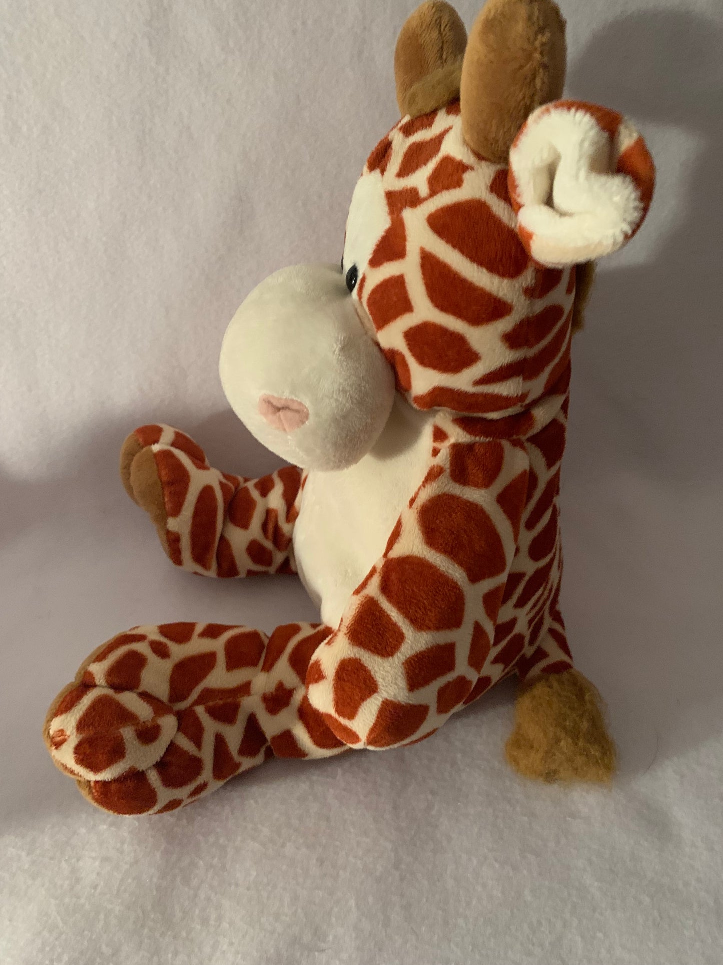 Weighted stuffed animal, Plush giraffe with 3 lbs, AUTISM SENSORY TOY, washable buddy