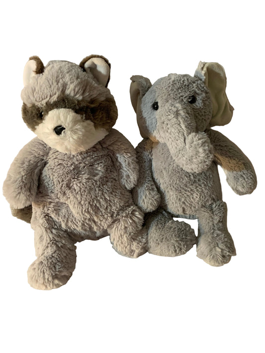 Weighted stuffed animal, sensory toy with 2.5-3 lbs, Raccoon or Elephant, AUTISM WEIGHTED PLUSH