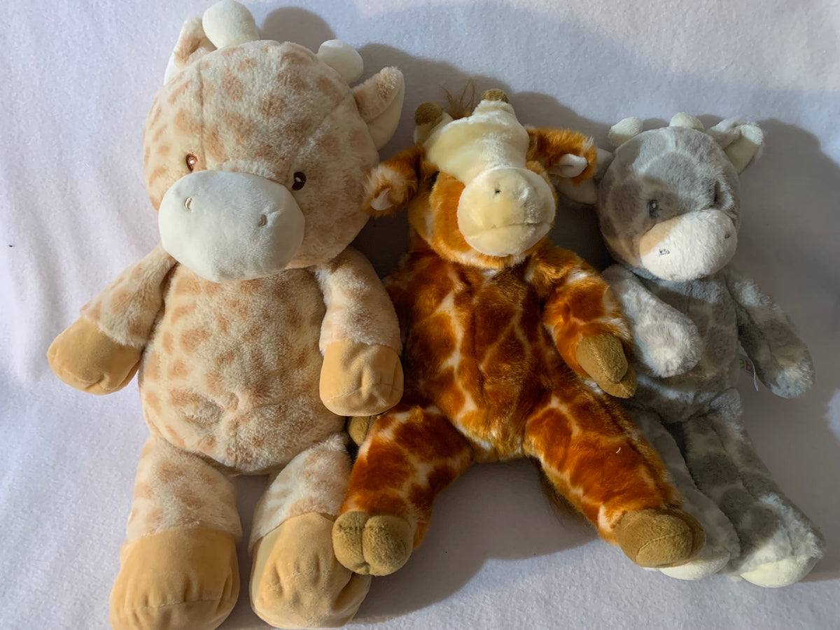Weighted stuffed animal, Plush giraffe with 3-4 lbs, AUTISM SENSORY TOY, washable buddy