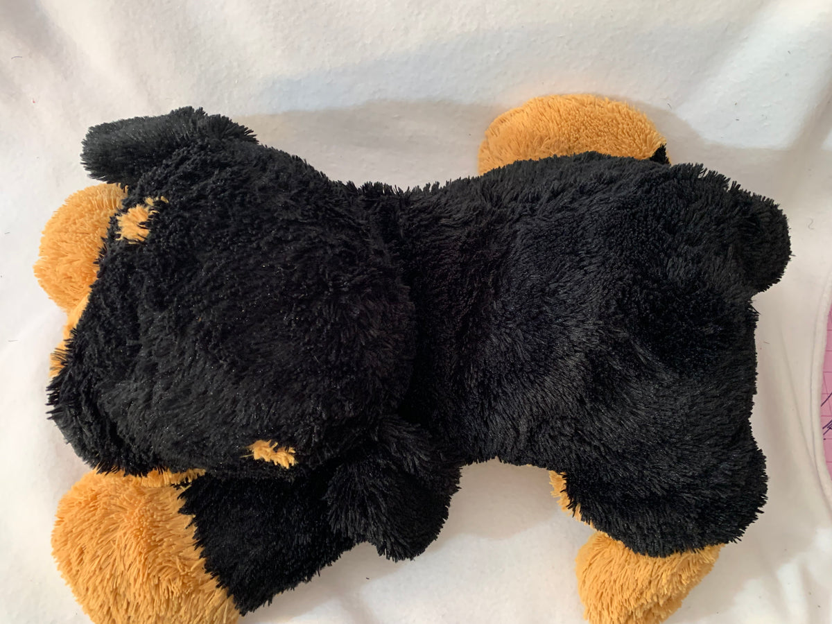 Weighted stuffed animal, Jumbo dog or Monkey with 20 lbs, washable plush buddy extra large sleep aide