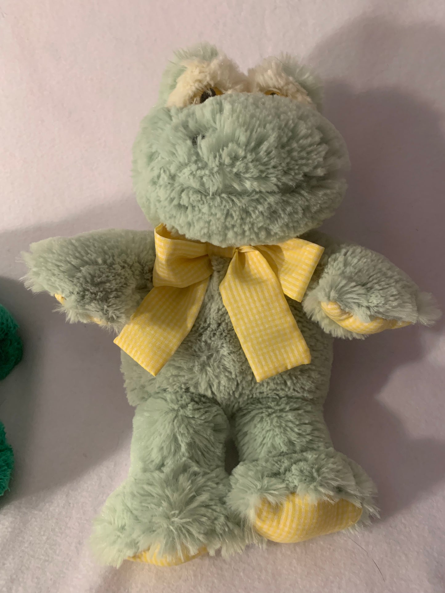 Weighted stuffed animal, frog with 3 lbs, washable plush buddy, various patterns, autism toy