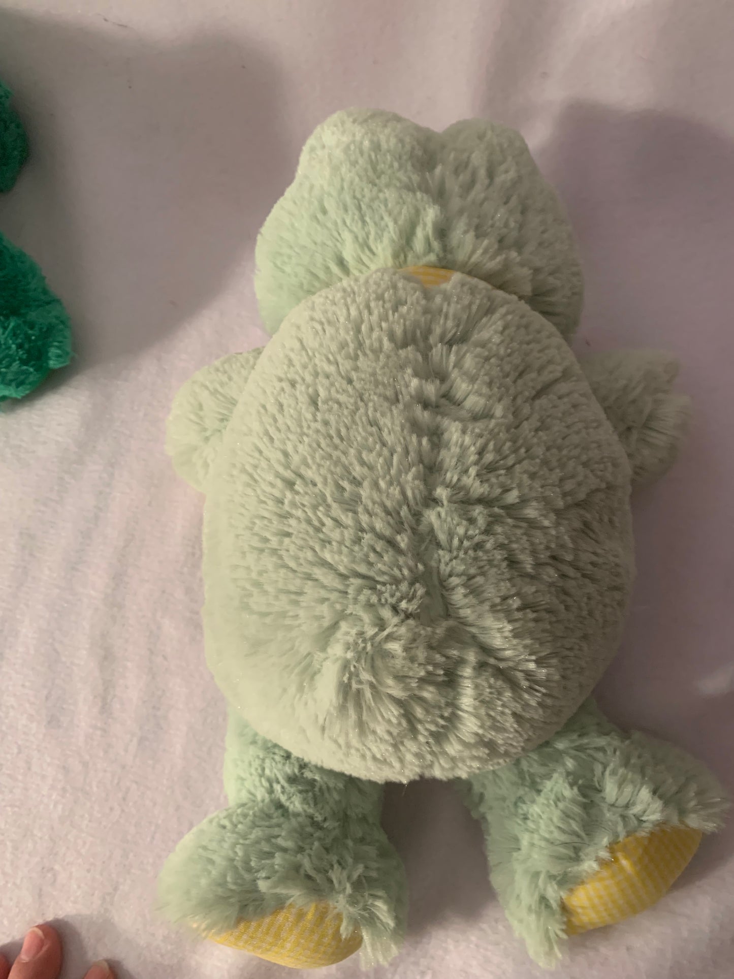 Weighted stuffed animal, frog with 3 lbs, washable plush buddy, various patterns, autism toy