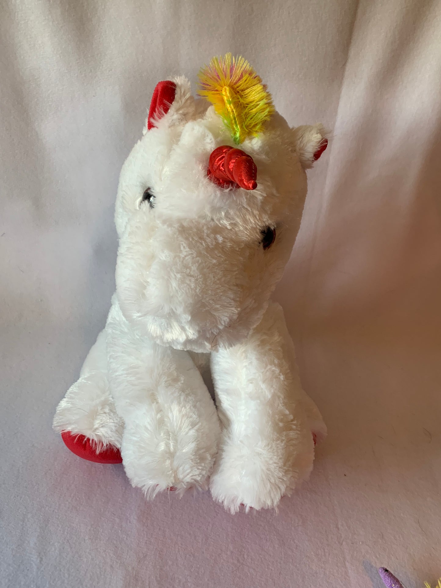 Jumbo Weighted stuffed animal, Llama, Unicorn, Elephant or Bear, plush with 6 lbs - washable, weighted buddy, Aunt Sandy's Sewing