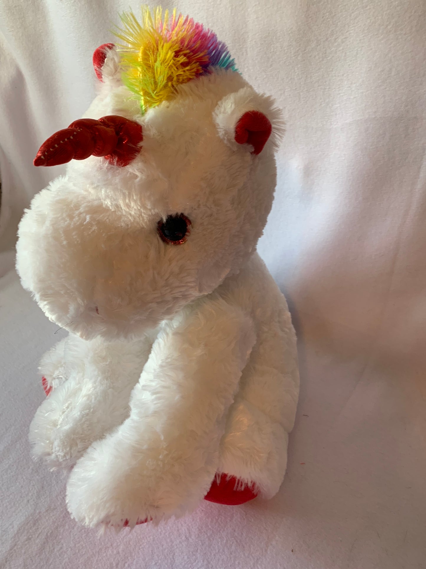 Jumbo Weighted stuffed animal, Llama, Unicorn, Elephant or Bear, plush with 6 lbs - washable, weighted buddy, Aunt Sandy's Sewing