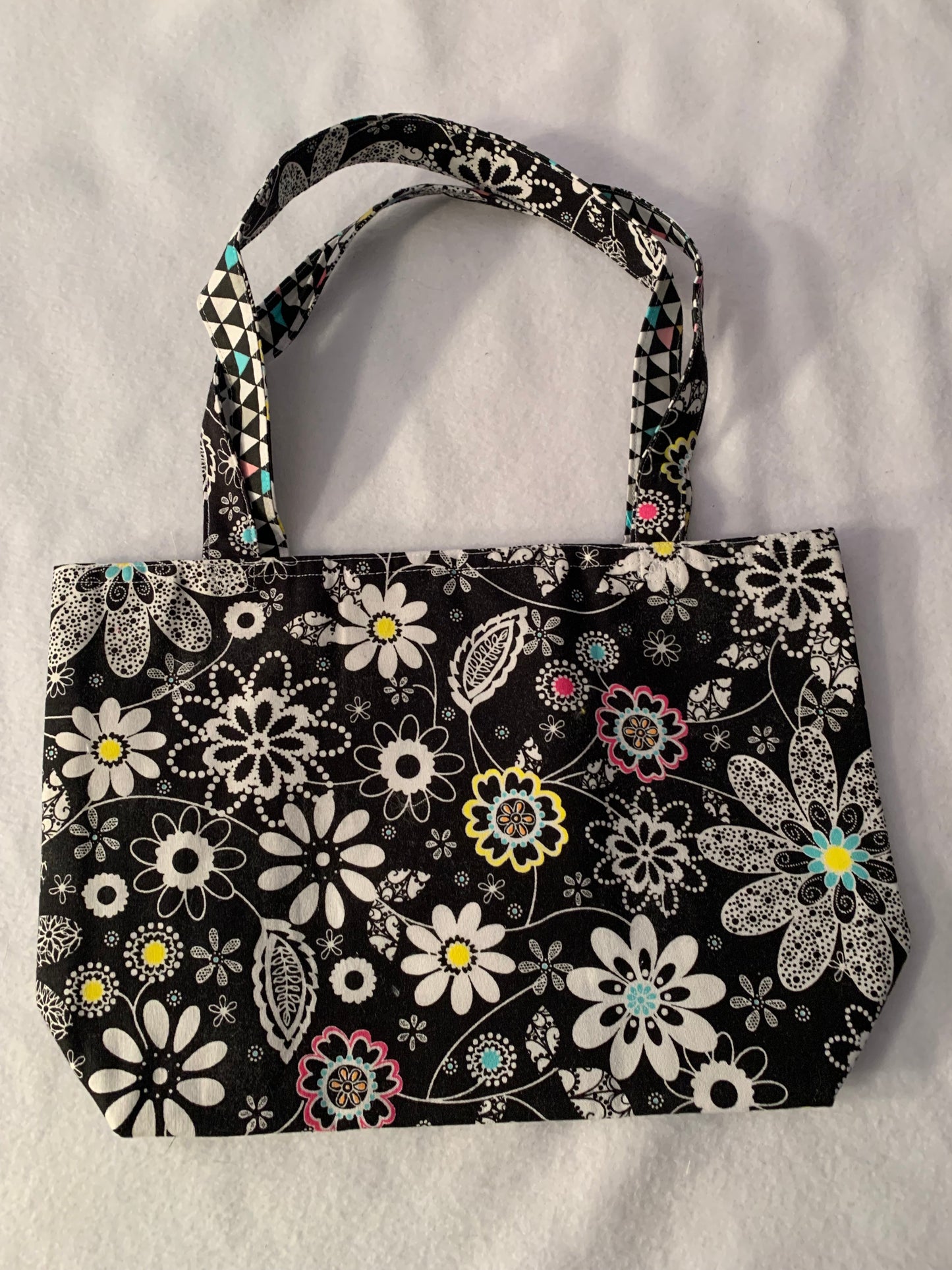 Quilted Tote Bag in various patterns, small-medium sized, Washable