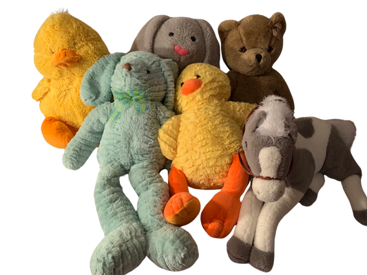 Weighted stuffed animal, Jumbo teddy bear, horse, bunny or chick with 8 lbs, large washable weighted buddy, duck, Easter