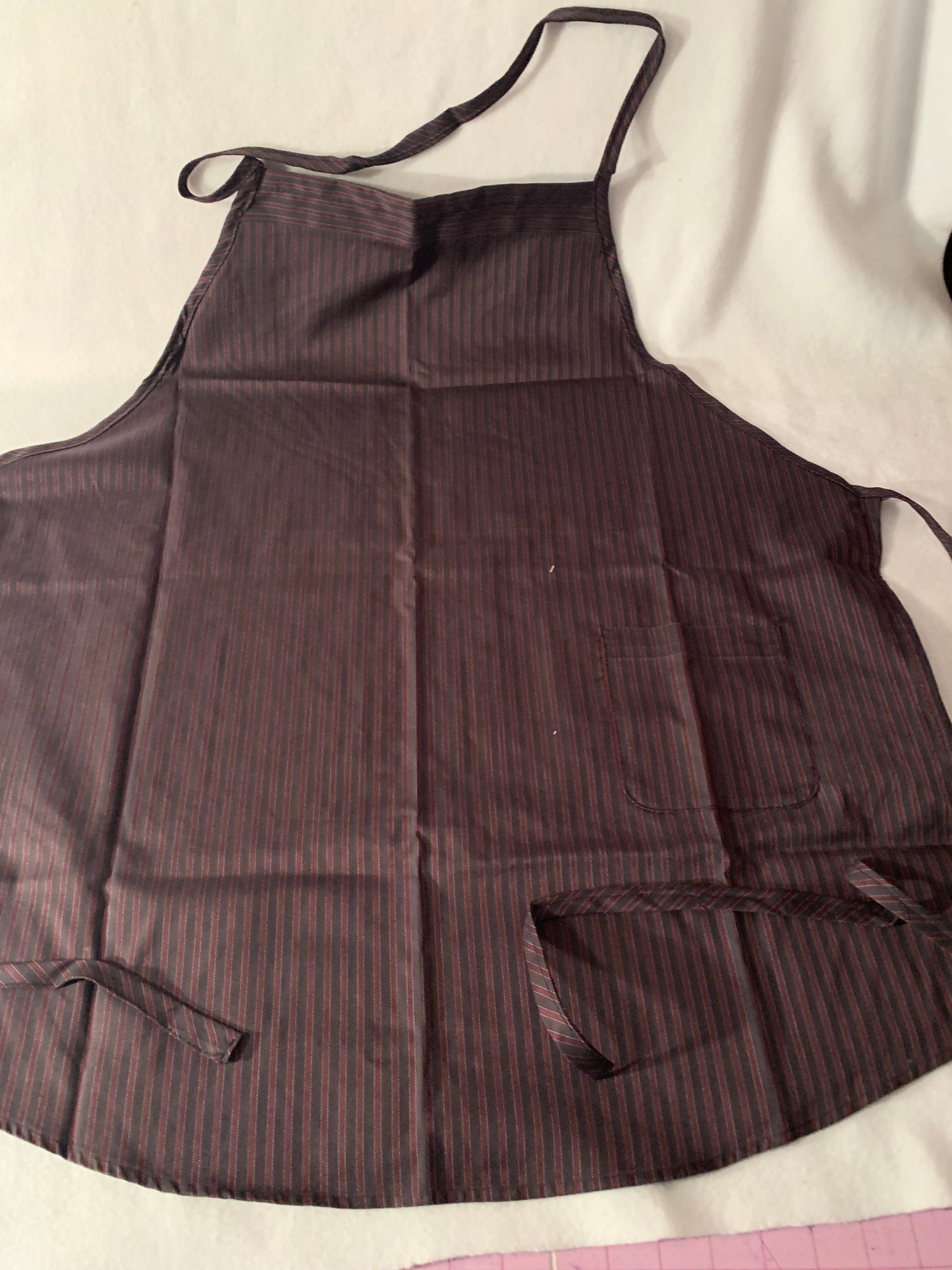 Adult Apron with pockets, kitchen apron, adult or large child, washable, craft apron, male shirt apron