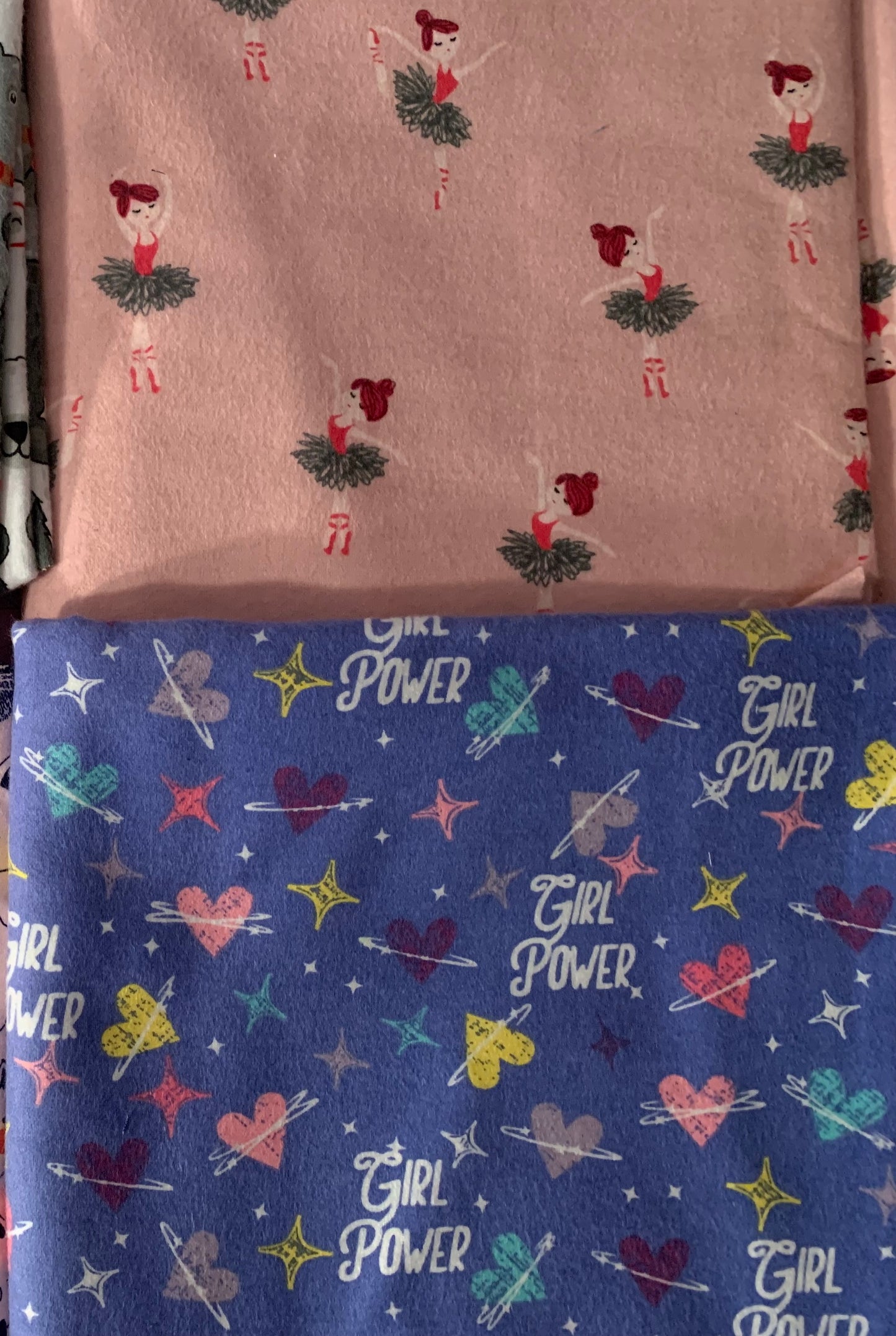 Twin weighted blanket for child or adult in ballerina or girl power, 8-15 lbs