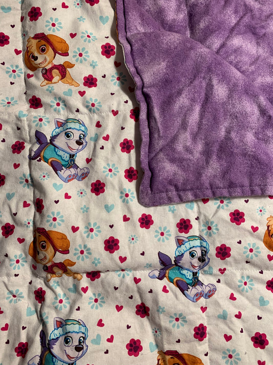 Weighted Lap Blanket Paw Patrol, 6 lbs, sleep aide, washable, autism, Skye Everest Dogs SALE!!