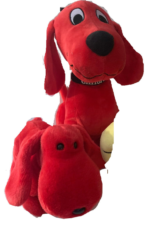 Aunt Sandy's Sewing Weighted Stuffed Animal, Big Red Dog with 2-3 lbs, Plush Dogs, Washable, Weighted Buddy, Lap Pad for Calming and Sleep