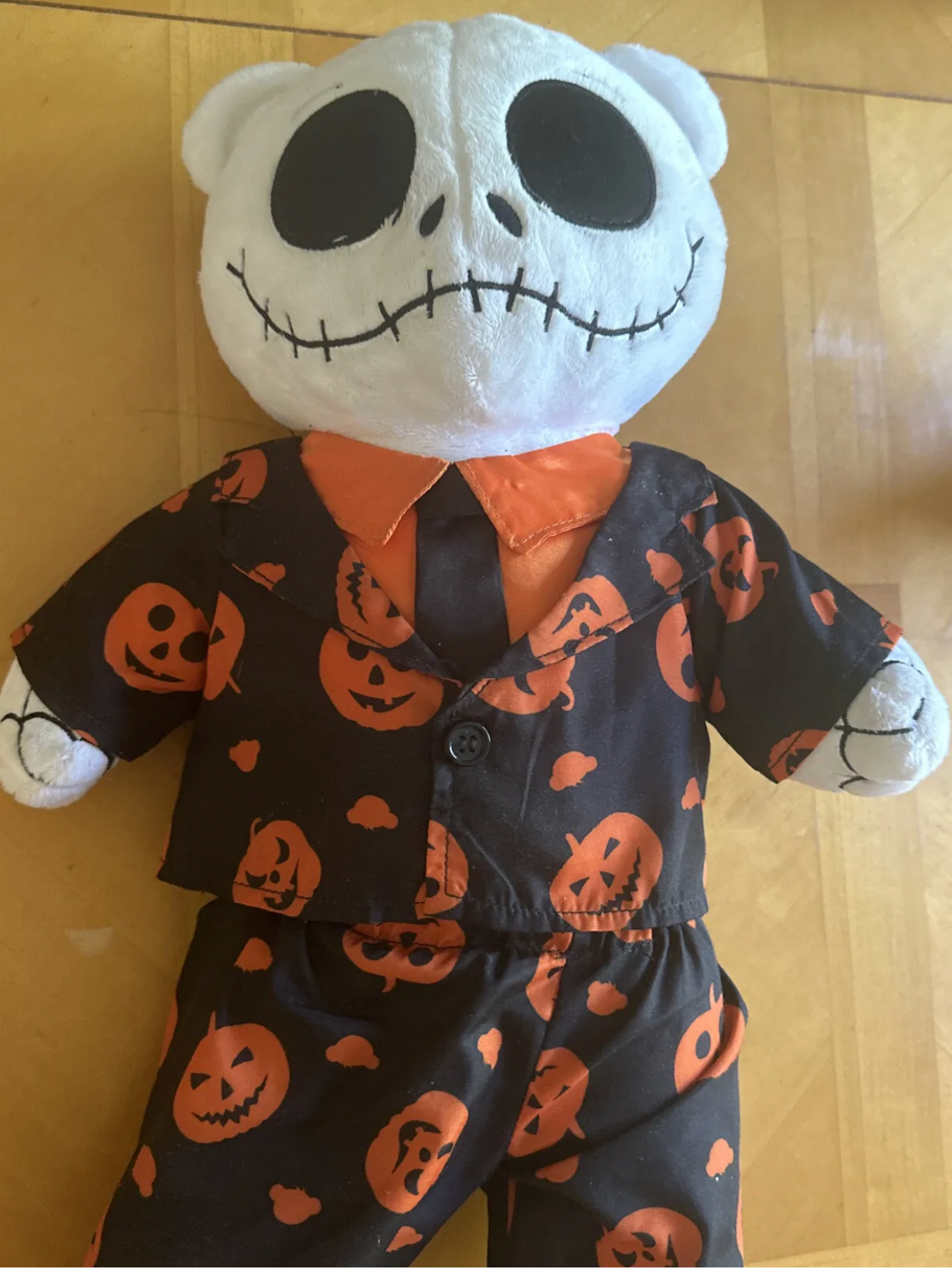Weighted stuffed animal, large Jack or Sally bears, 5 lbs, Nightmare Before Christmas, skeleton, washable plush buddy