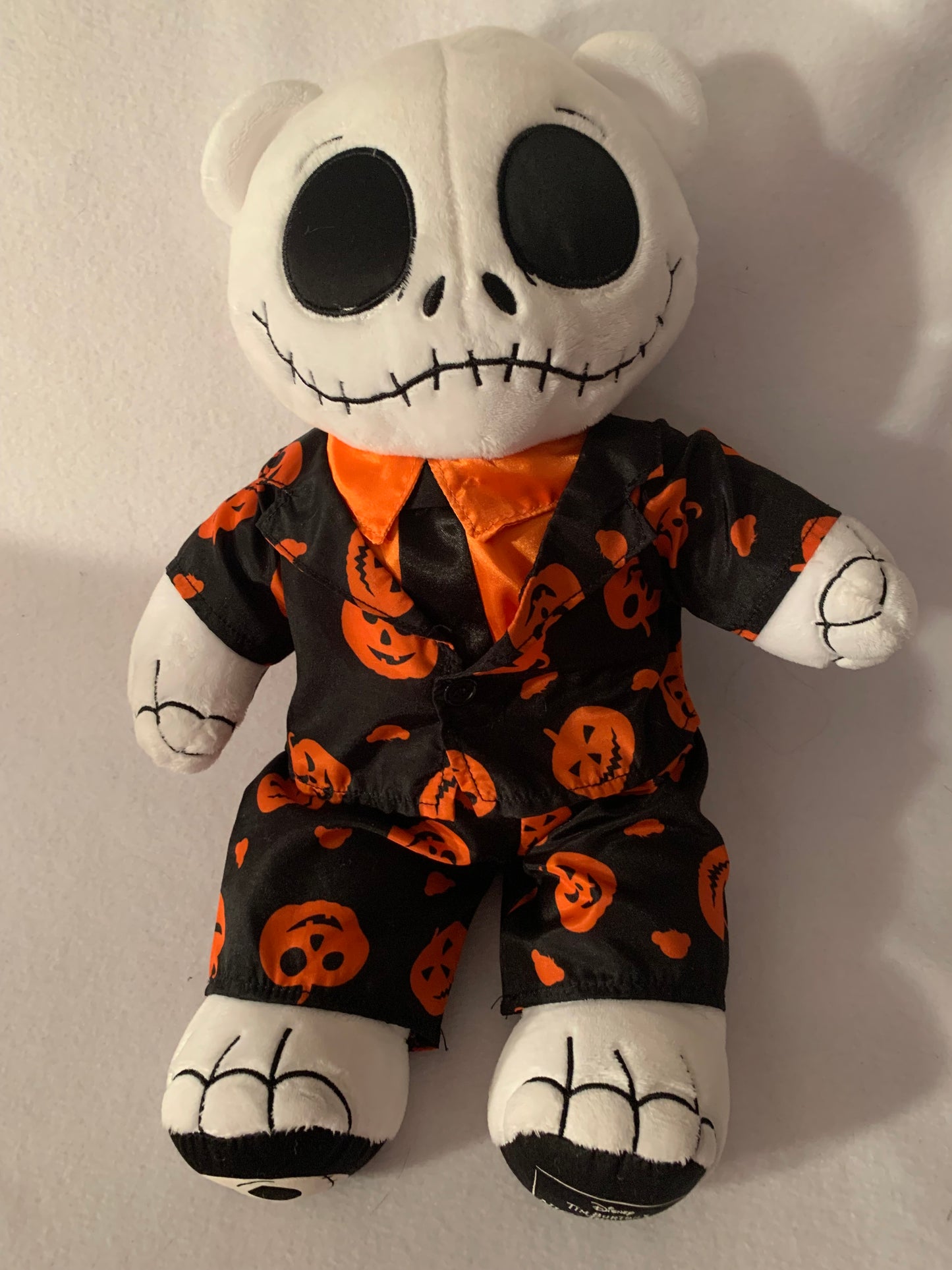 Weighted stuffed animal, large Jack or Sally bears, 5 lbs, Nightmare Before Christmas, skeleton, washable plush buddy