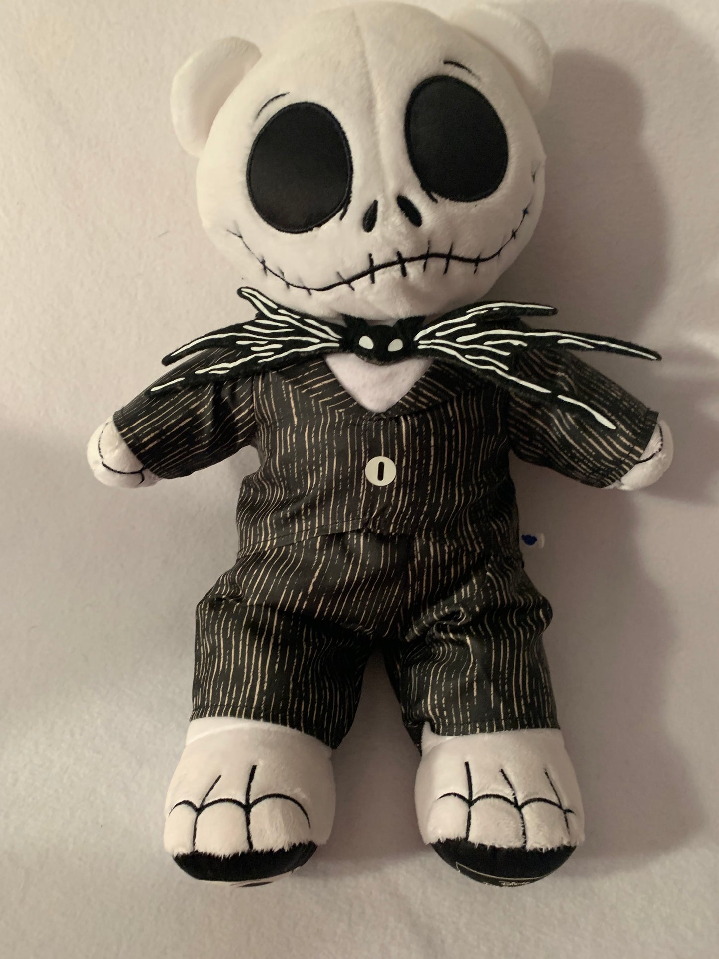 Weighted stuffed animal, large Jack or Sally bears, 5 lbs, Nightmare Before Christmas, skeleton, washable plush buddy