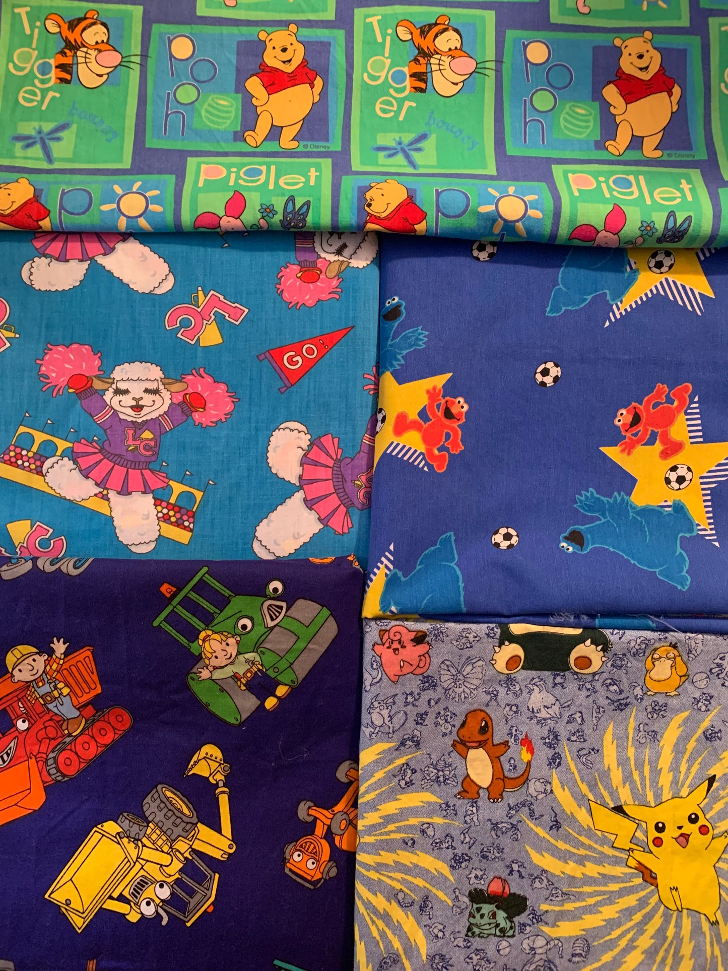 Custom double sided blanket, lap or twin, choose your pattern or characters, Cotton top, flannel bottom, washable, kids, adults, washable