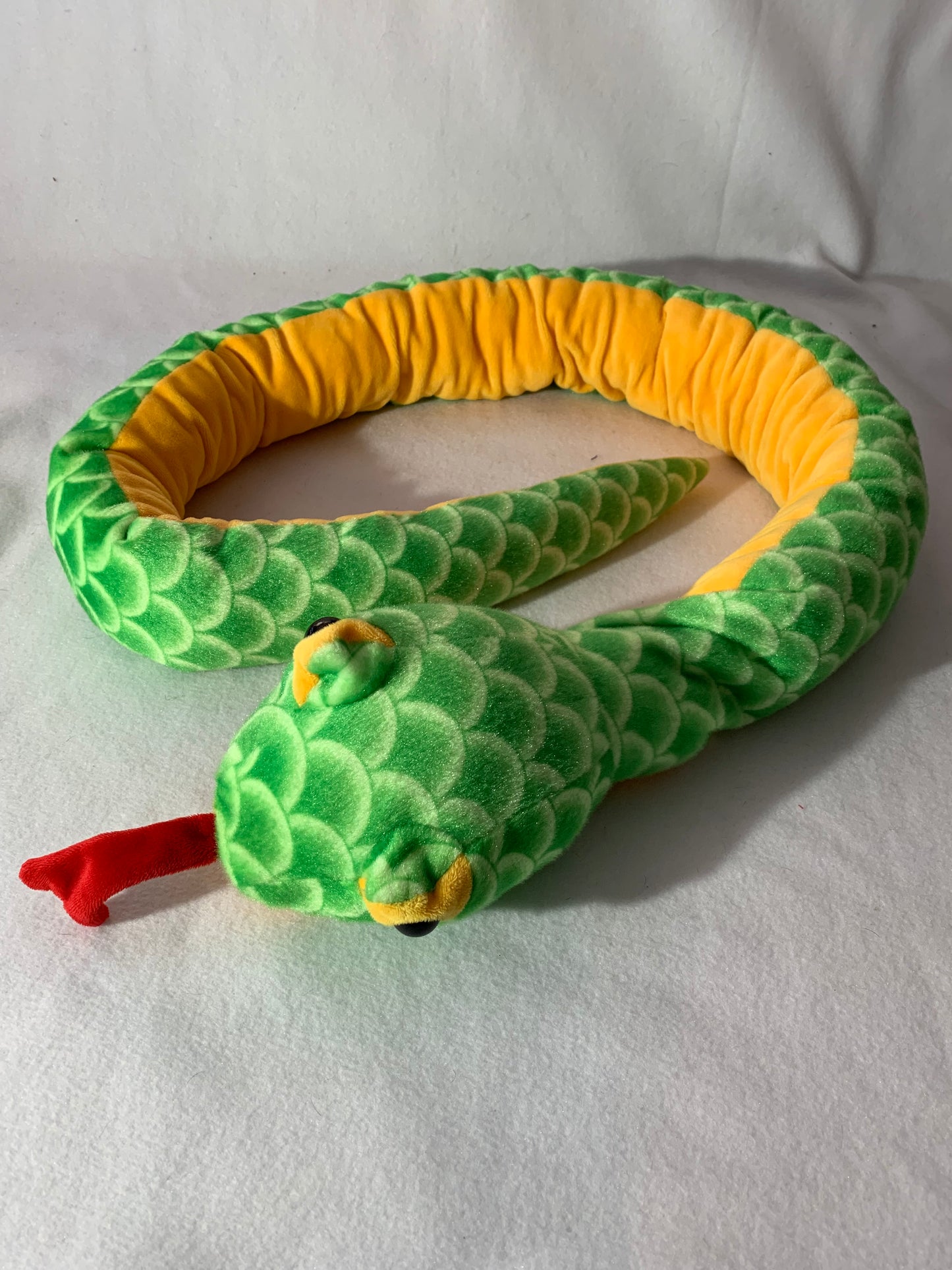 Weighted Stuffed Animal, Plush Snake with 4 lbs, long weighted buddy, washable, various colors and patterns, Cobra, Boa Constictor, Python, Corn, Garter, Albino