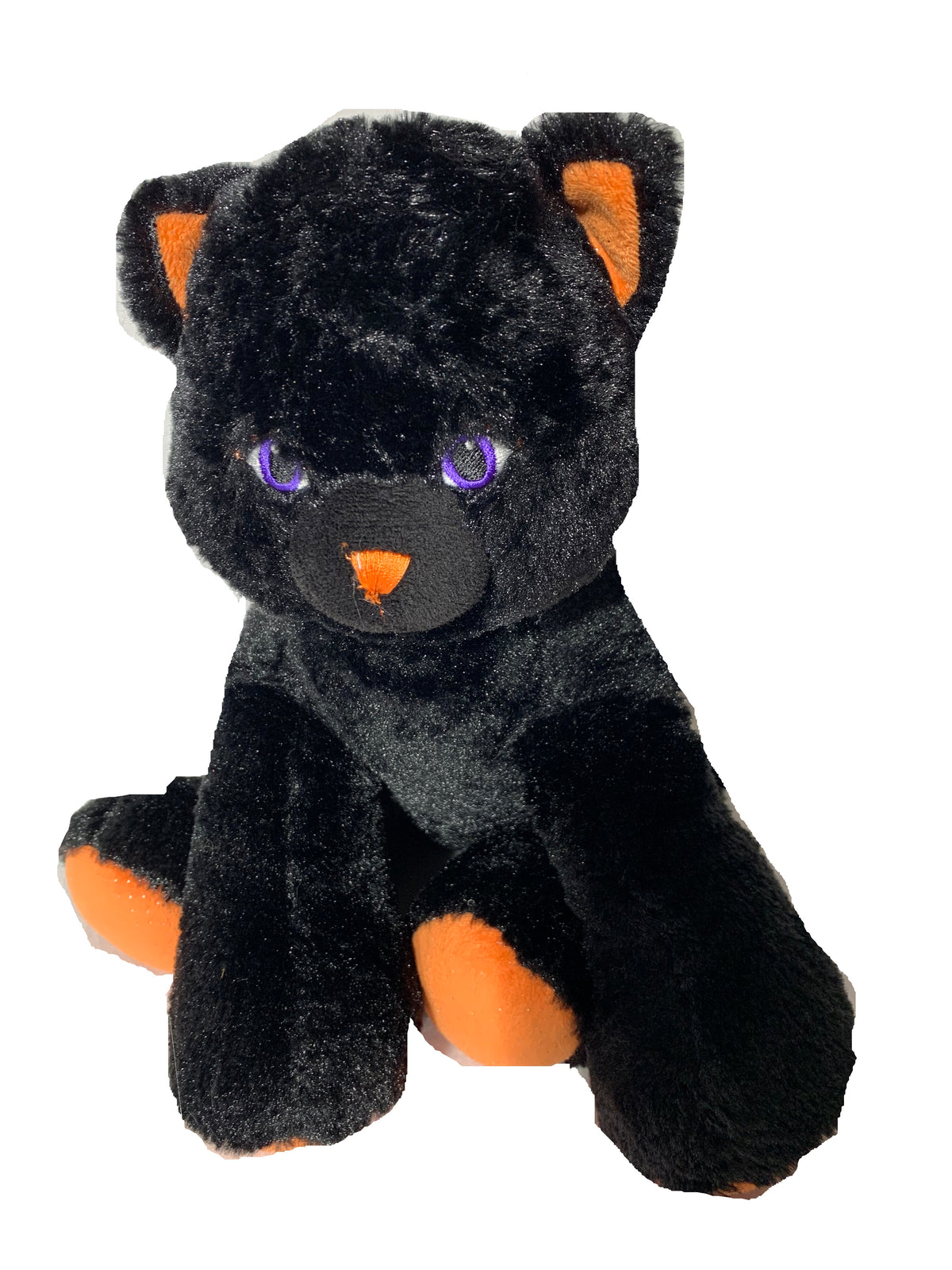 Weighted stuffed animal, cat, bear or bat plush with 2-4 lbs, washable plush buddy, autism toy, Halloween