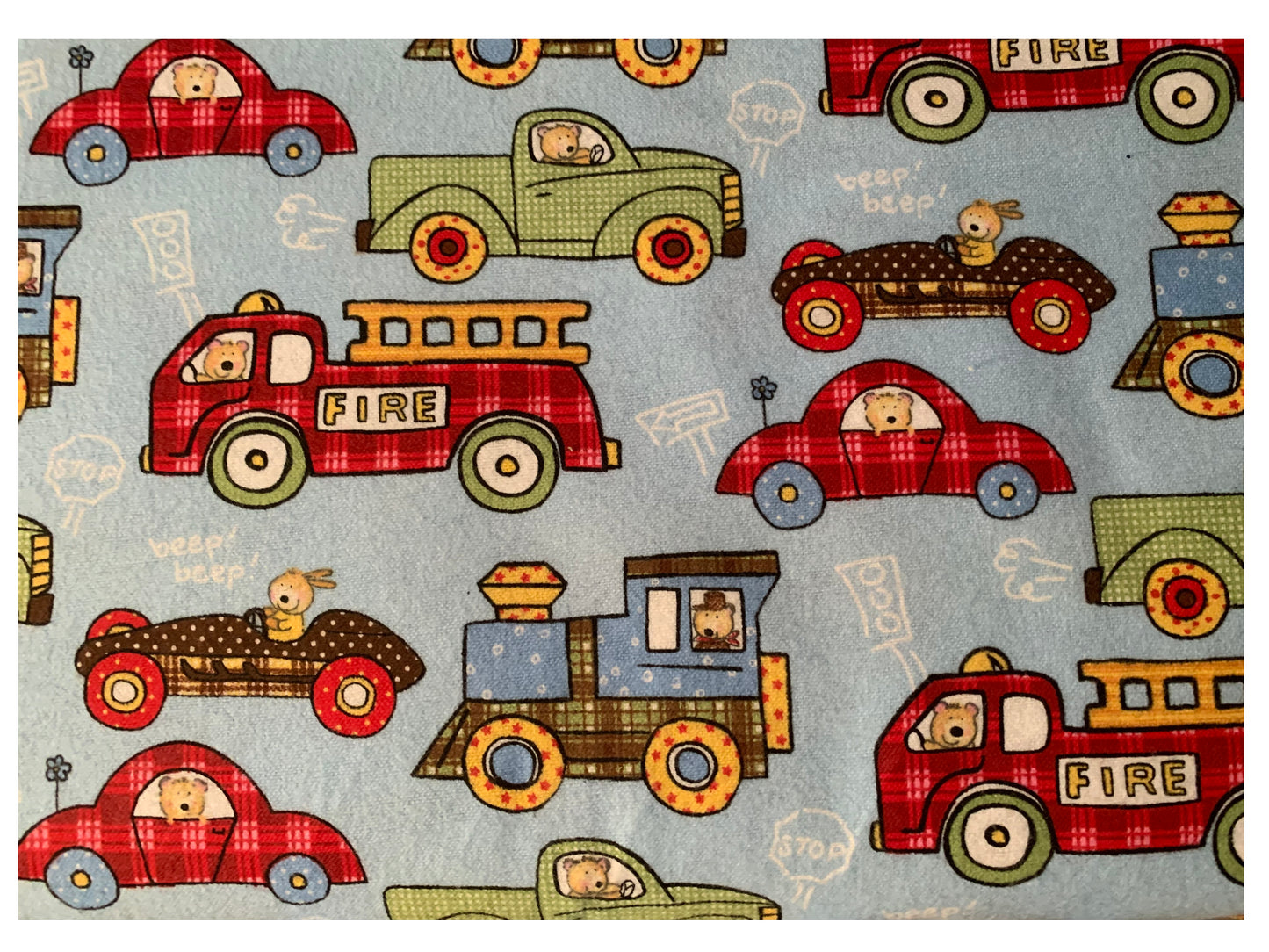 Custom twin weighted blanket for child or adult in girls softball, construction tractors, fire trucks, trains, 8-15 lbs