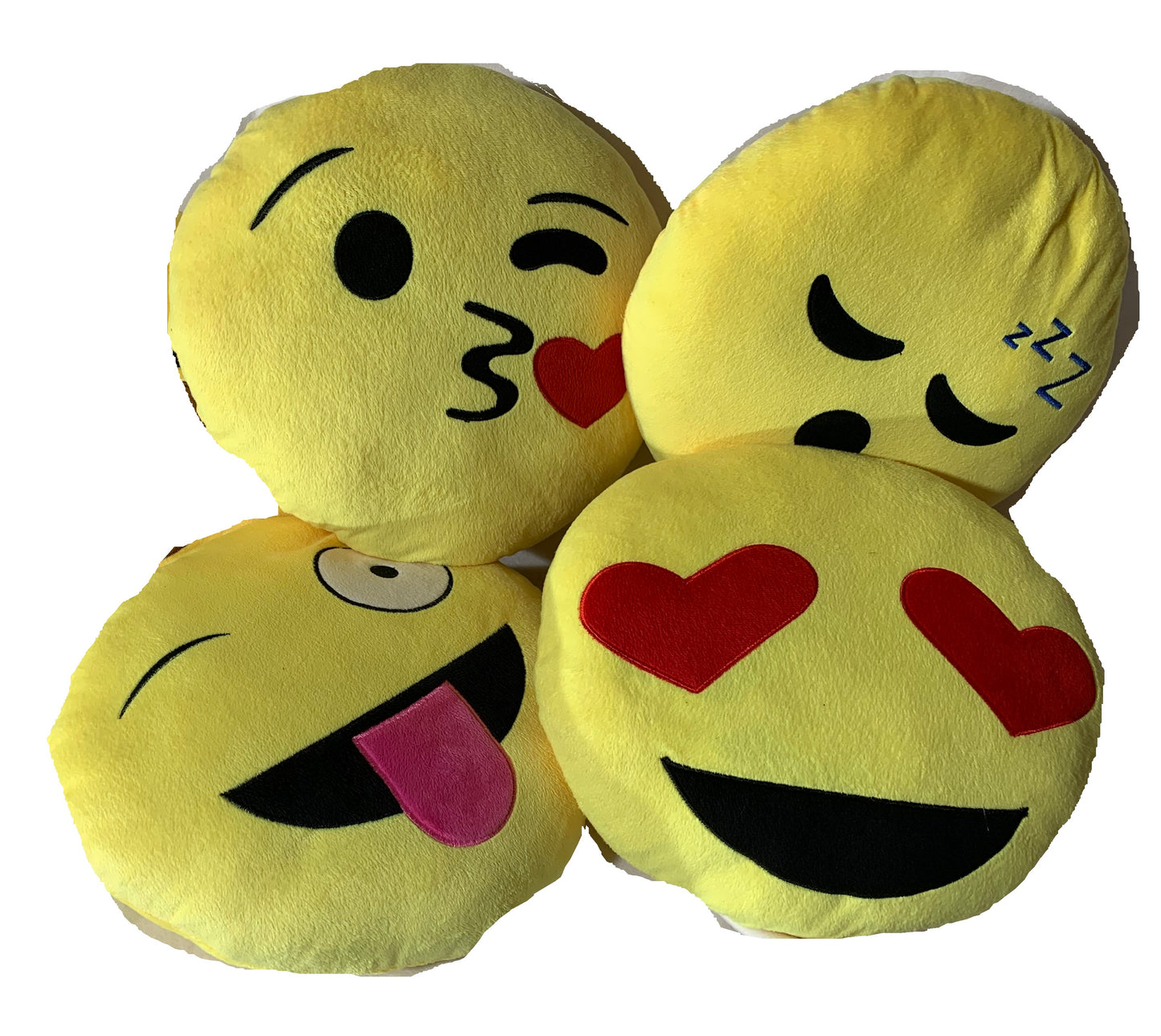 Weighted stuffed animal, weighted pillow - Emoji, 5 lbs, PLUSH WEIGHTED PILLOW, heart, face, happy, kiss