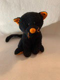 Weighted stuffed animal, cat, bear or bat plush with 2-4 lbs, washable plush buddy, autism toy, Halloween