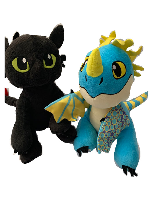 Weighted Build A Bear Stormfly or Toothless, How To Train Your Dragon, 5 lbs, autism sensory toy, washable buddy