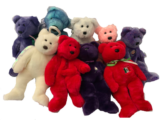 Weighted stuffed animal, weighted colorful teddy bear sensory toys with 2 lbs, AUTISM WEIGHTED PLUSH, angel, flag, tie dye