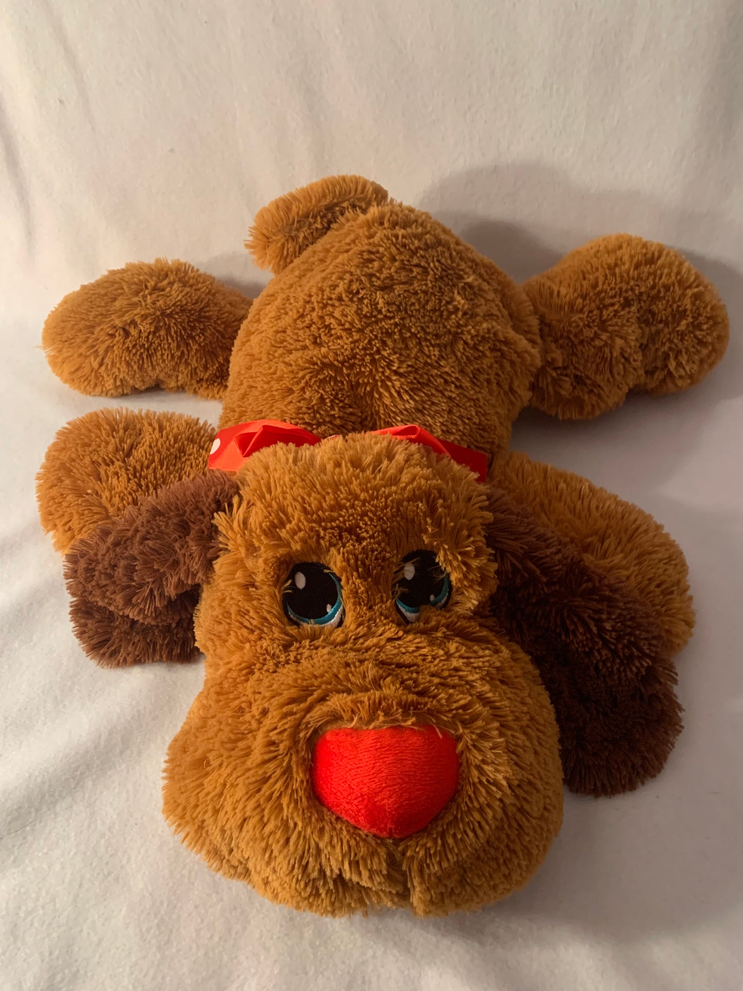 Weighted stuffed animal, large dog sensory toy with 6 lbs, AUTISM WEIGHTED PLUSH