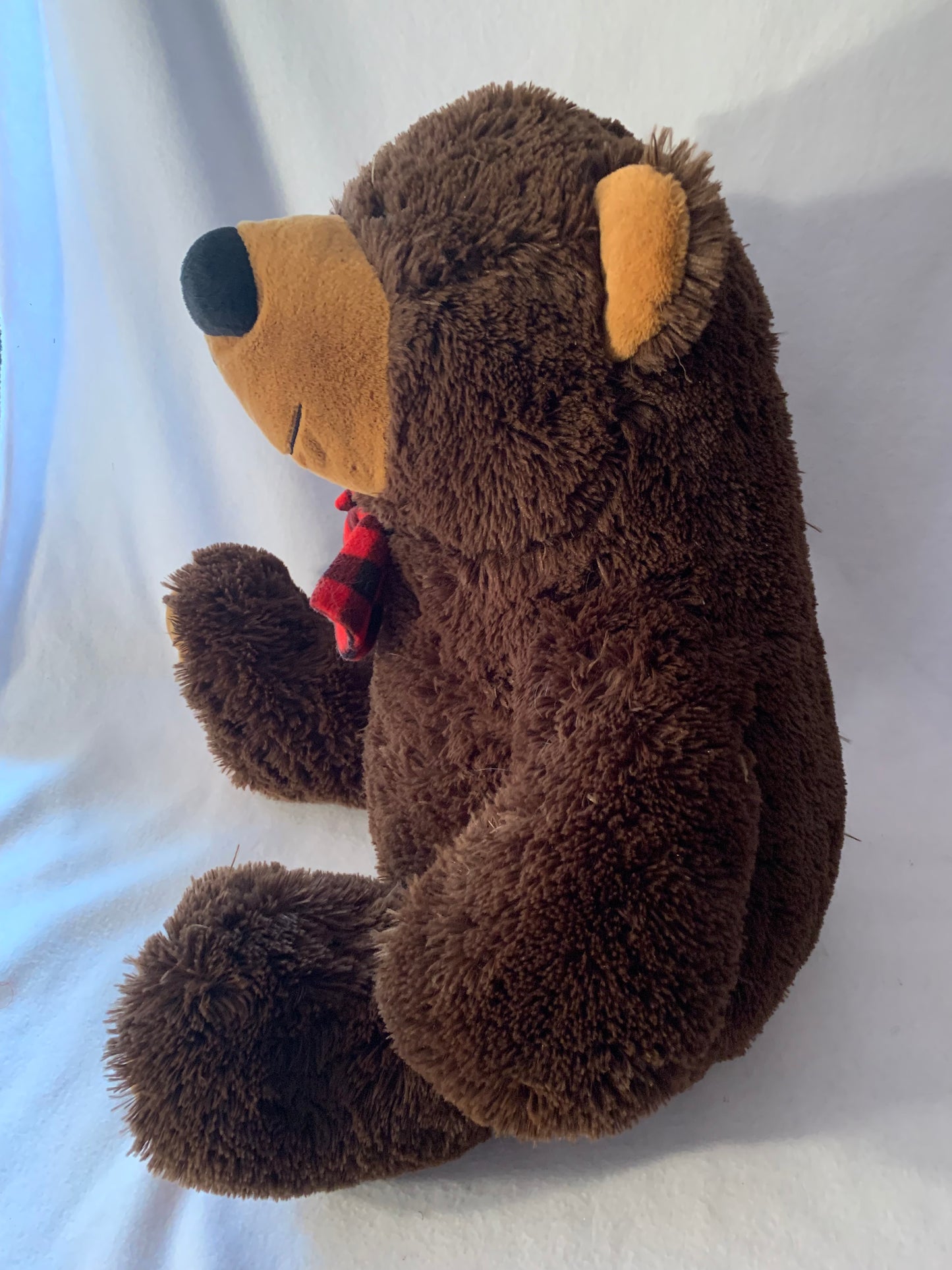 Aunt Sandy's Sewing Weighted Stuffed Animal, Jumbo Bear with 20 lbs, Washable Plush Extra Large Buddy