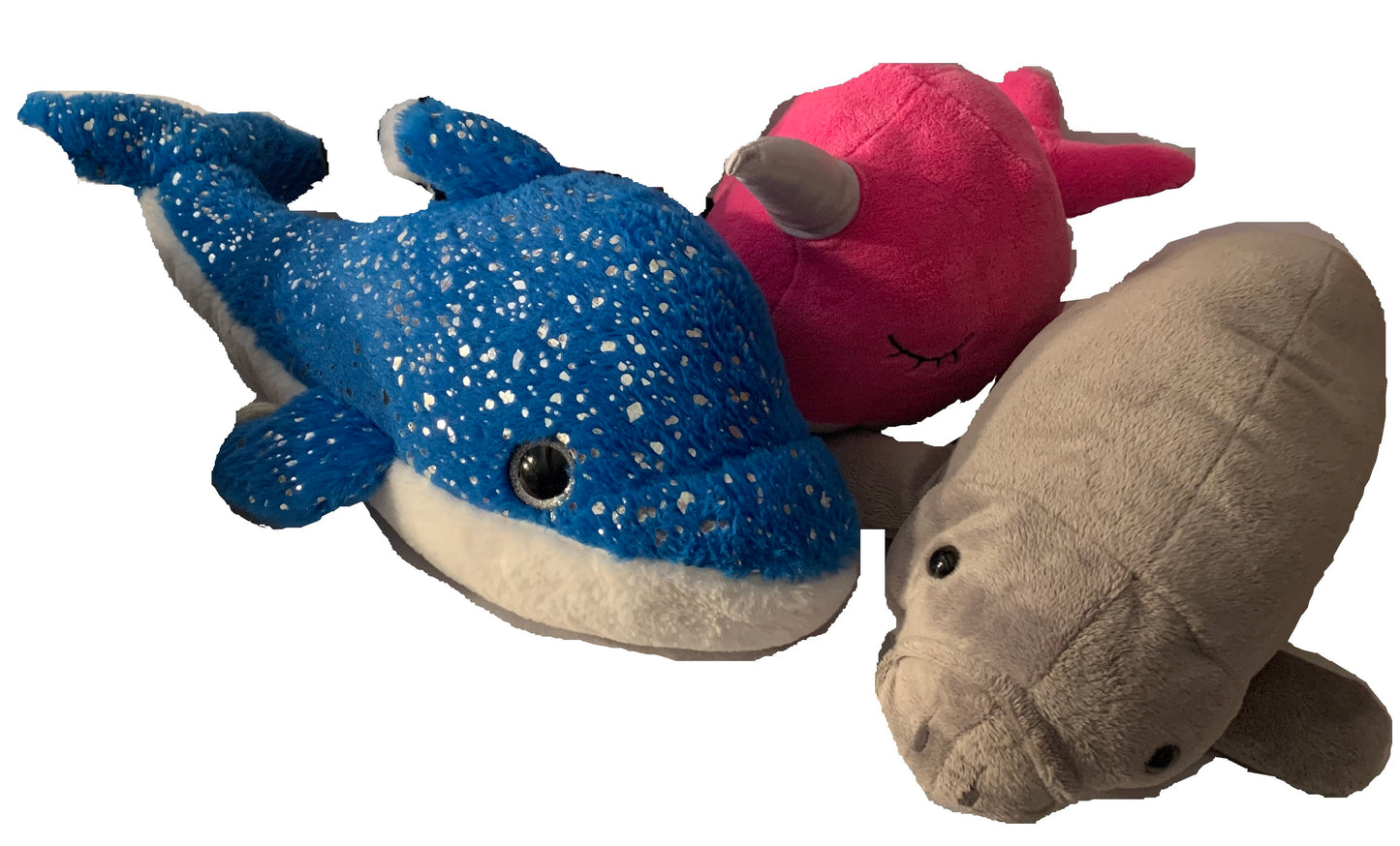 Large Weighted stuffed animal, narwhal, dolphin, manatee or orca whale with 5-6 lbs, washable, plush weighted buddy, AUTISM PLUSH FISH