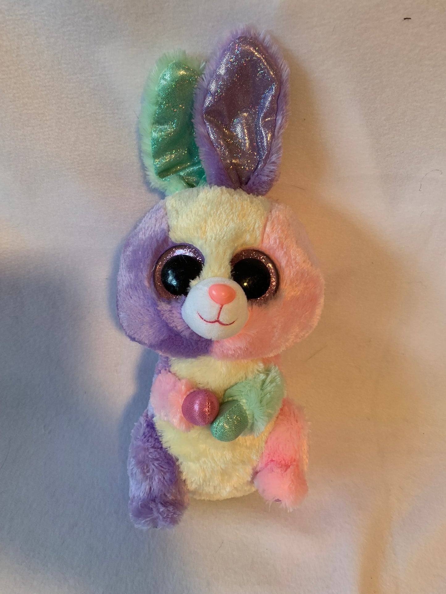 Weighted stuffed animal, bunny with 2 lbs, washable plush buddy, rabbit, Easter