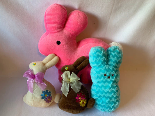 Weighted stuffed animal, bunny peeps sensory toy with 1-5 lbs, AUTISM WEIGHTED PLUSH, washable buddy, Easter gift