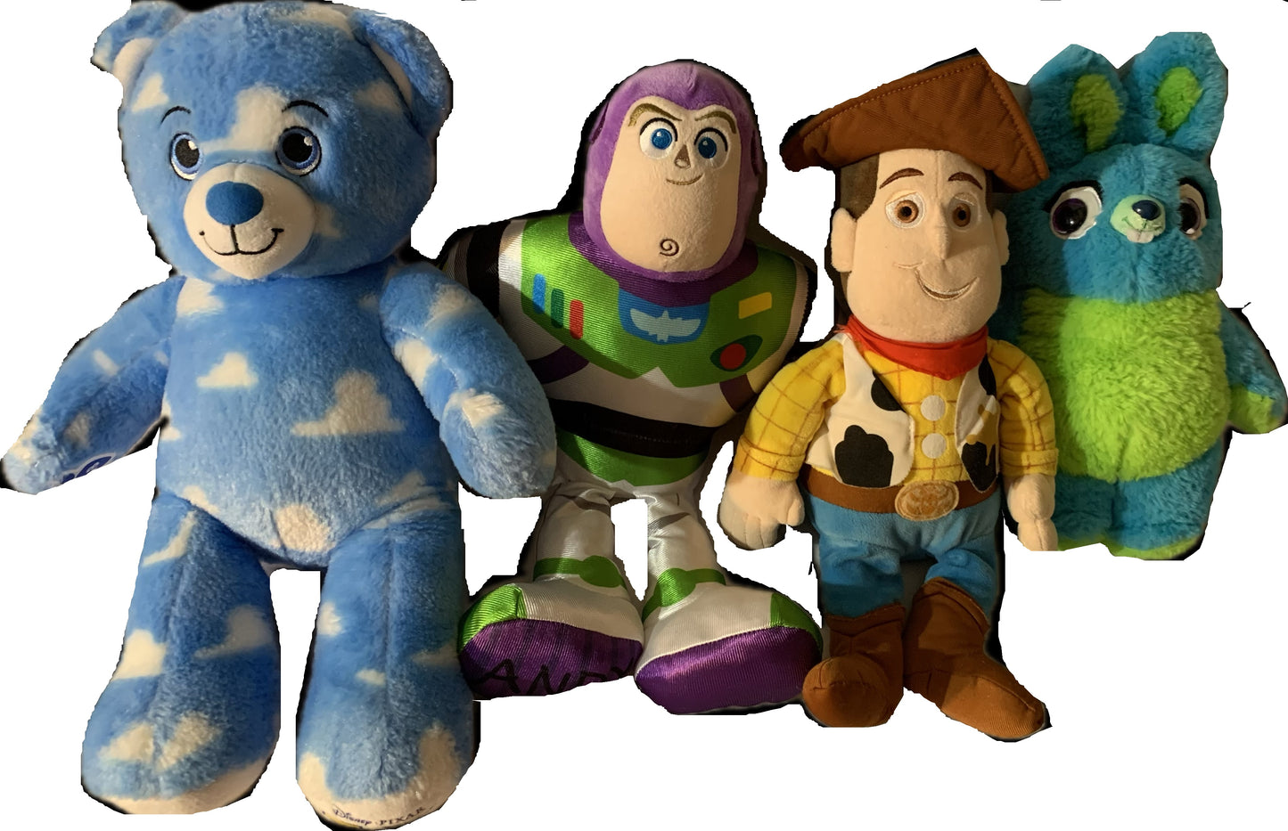 Weighted stuffed animal with 2 1/2 lbs, Woody, Buzz Lightyear or Bunny, AUTISM SENSORY TOY, washable plush buddy