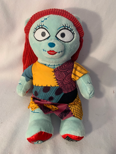 Weighted stuffed animal, large Jack or Sally bears, 5 lbs, Nightmare Before Christmas, skeleton, washable plush buddy