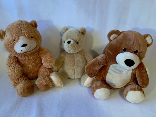 WEIGHTED BEARS, weighted stuffed animal with 2-3 lbs, plush washable teddy bears, weighted buddies