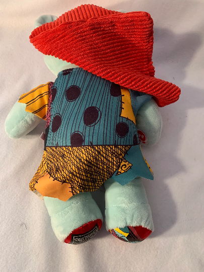 Weighted stuffed animal, large Jack or Sally bears, 5 lbs, Nightmare Before Christmas, skeleton, washable plush buddy