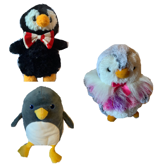 Weighted stuffed animal, penguin sensory toy with 3 lbs, AUTISM WEIGHTED PLUSH