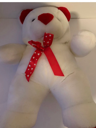 Large Weighted stuffed animal, jumbo bear with 6 lbs, washable plush buddy