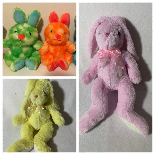 Weighted stuffed animal, bunny rabbit with 2-2 1/2 lbs, washable weighted buddy, plush toy, Easter gift, various color