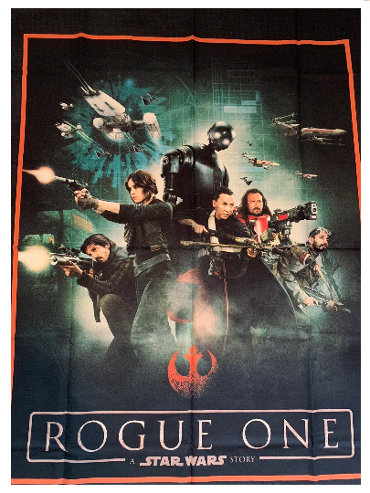 Cotton Panel with Star Wars, 35" x 42", quilt panel, blanket, Rouge One, Storm Troopers