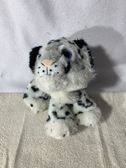 Weighted stuffed animal, leopard,  tiger or lion with 2 lbs, washable plush buddy, winter jungle cat