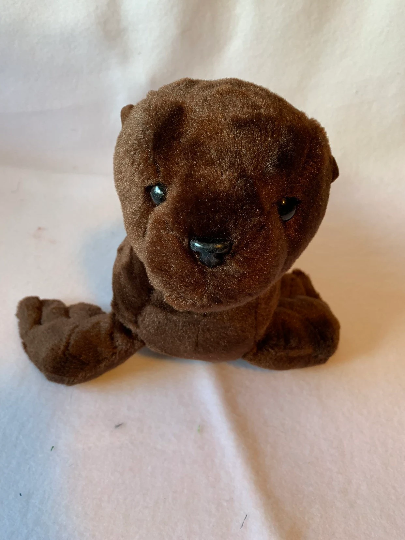 Weighted stuffed animal, seal sensory toy with 2 1/2-3 lbs, plush sea animals, brown seal, spotted seal