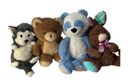 Large Weighted stuffed animals, husky, bunny or bears with 5 lbs, AUTISM PLUSH, washable buddies