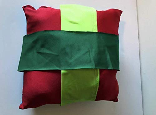 Large Weighted Fidget stretch pillow with stretch bands, 12" and 2 lbs or 6" and 1 lb stretchy pillow, fidget pillow, lycra pillow