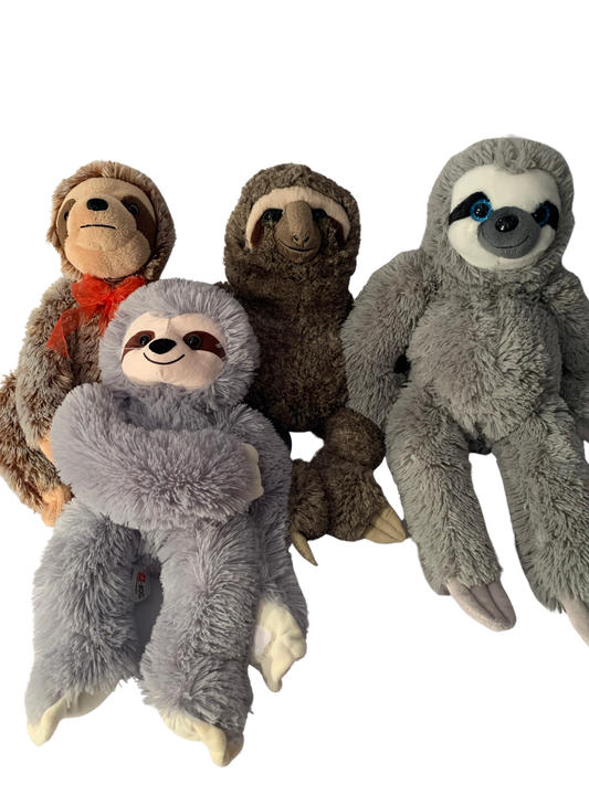 Weighted stuffed animal, sloth with 3 lbs, AUTISM SENSORY TOY, washable plush buddy