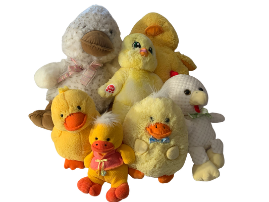 Weighted stuffed animal, large to small ducks, chicks, chicken with 2 1/2-10 lbs, AUTISM SENSORY PLUSH