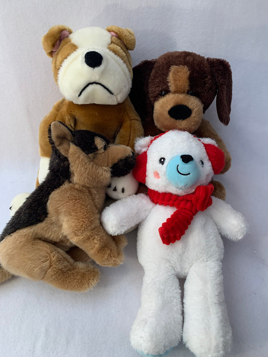 Weighted stuffed animal, dogs with 3 lbs, AUTISM SENSORY PLUSH, washable weighted buddy, snow, winter, bulldog, shepherd