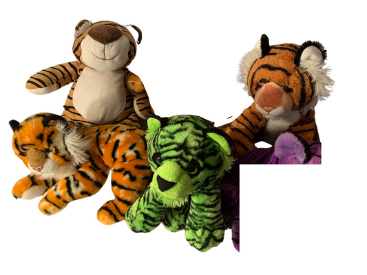 Weighted stuffed animals, various tigers with 3 lbs, AUTISM SENSORY toy, washable buddy, jungle cats