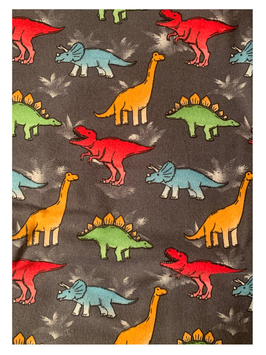 Weighted blanket, twin, dinosaurs with 10 lbs, washable flannel, child