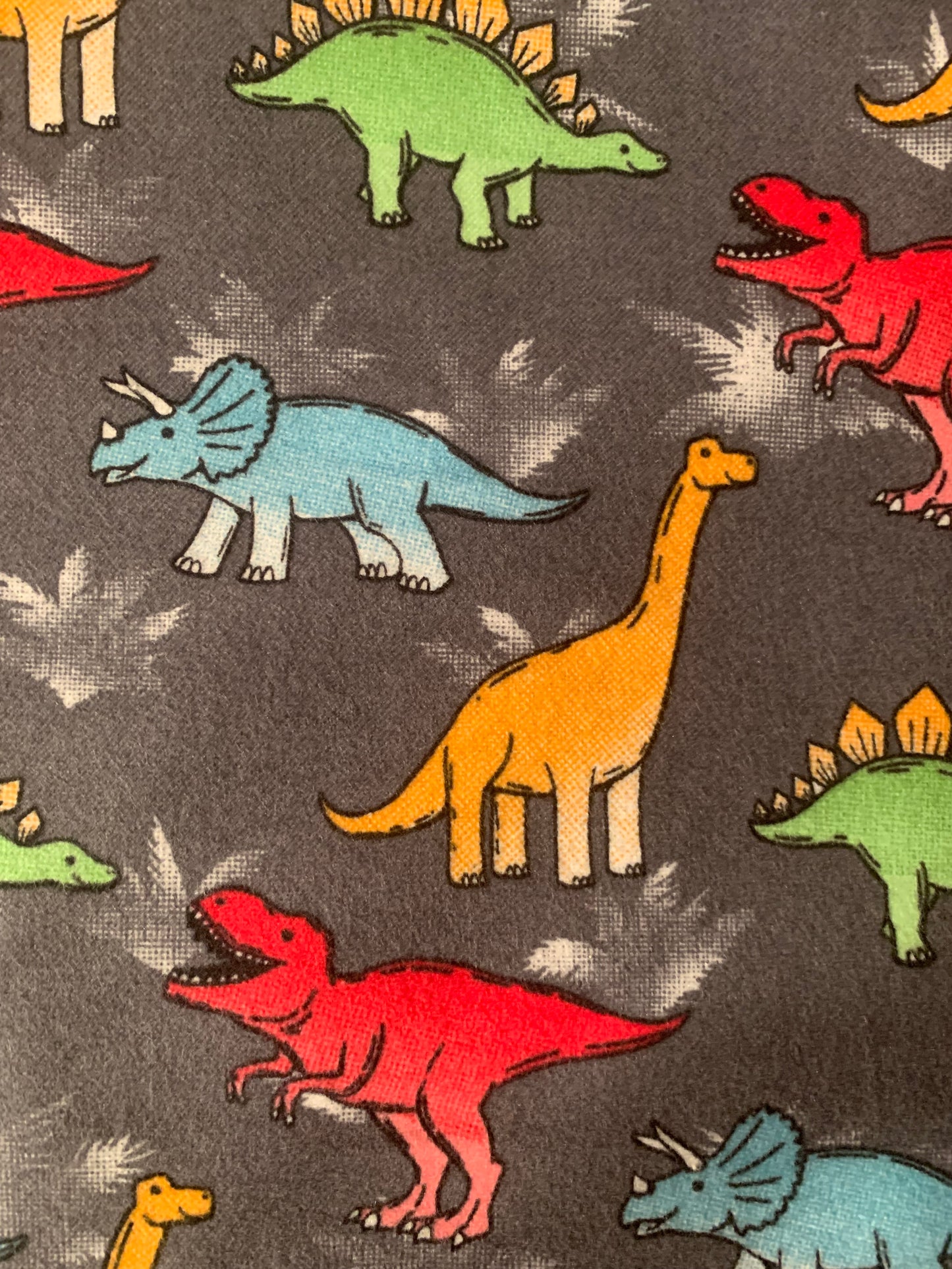 Weighted blanket, twin, dinosaurs with 10 lbs, washable flannel, child