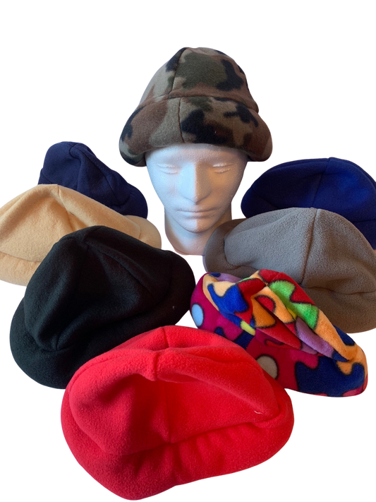 Adult weighted hats in fleece for compression, 2 lbs, AUTISM WEIGHTED HAT, washable